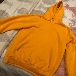 H&M yellow hooded sweatshirt